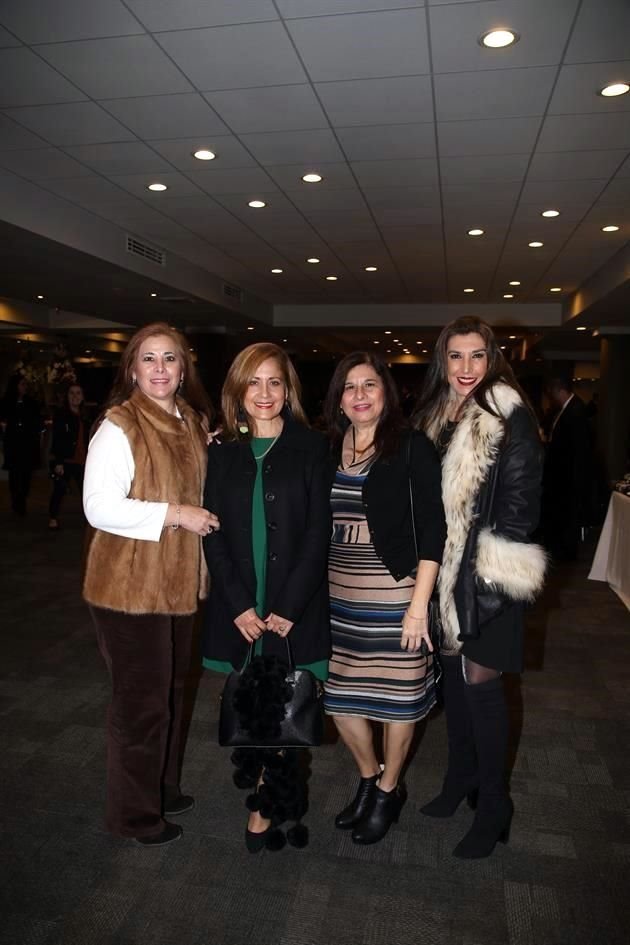 Betty Rodríguez, Martha Canales, Gaby Morales y Carmen Cantú