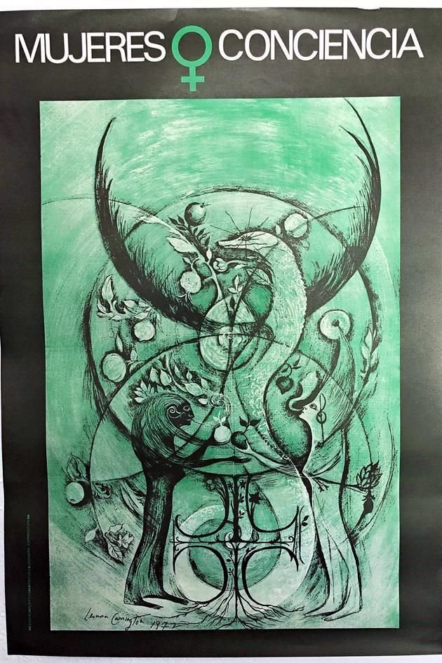 En 1972 formó parte de la agrupación feminista 'Mujeres conciencia' para la que diseñó este póster.