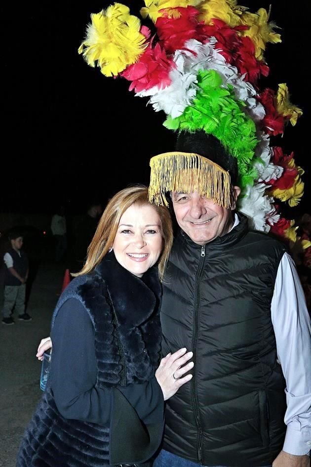 Claudia de Marcos y Raúl Marcos Charur