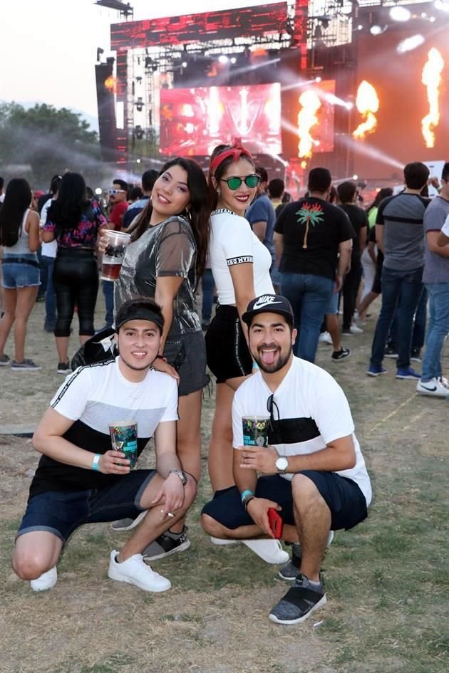 Anacecy García, María Fernanda Soto, Christopher García y Fernando García