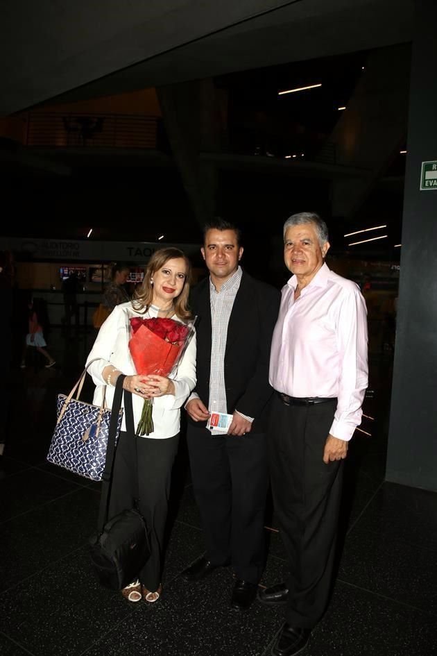 Luz María García de Jaimes, Jorge Jaimes García y Jorge Jaimes López