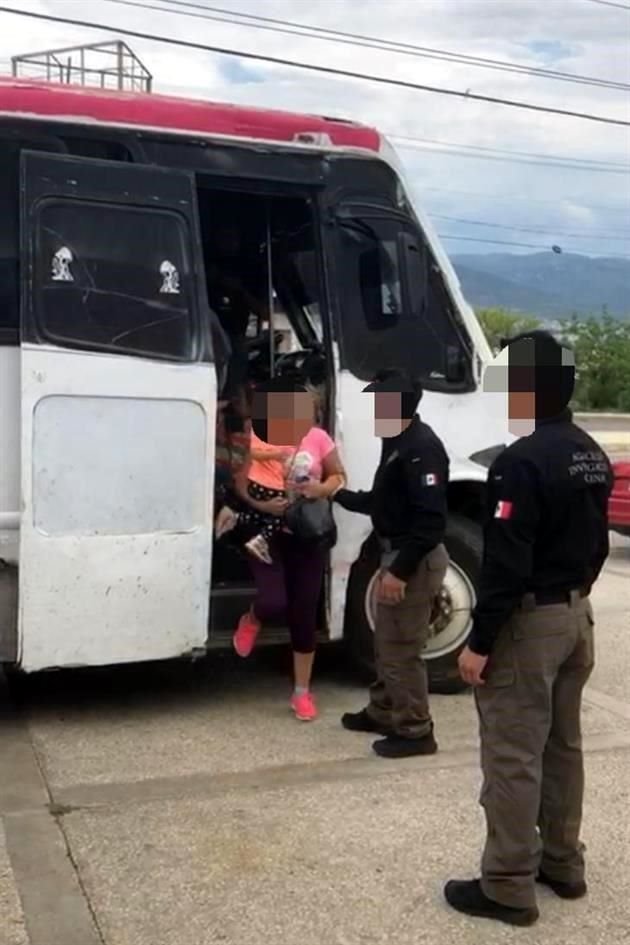 Los migrantes viajaban en un autobús en la vía  Raudales Malpaso-Tecpatán, en Chiapas.