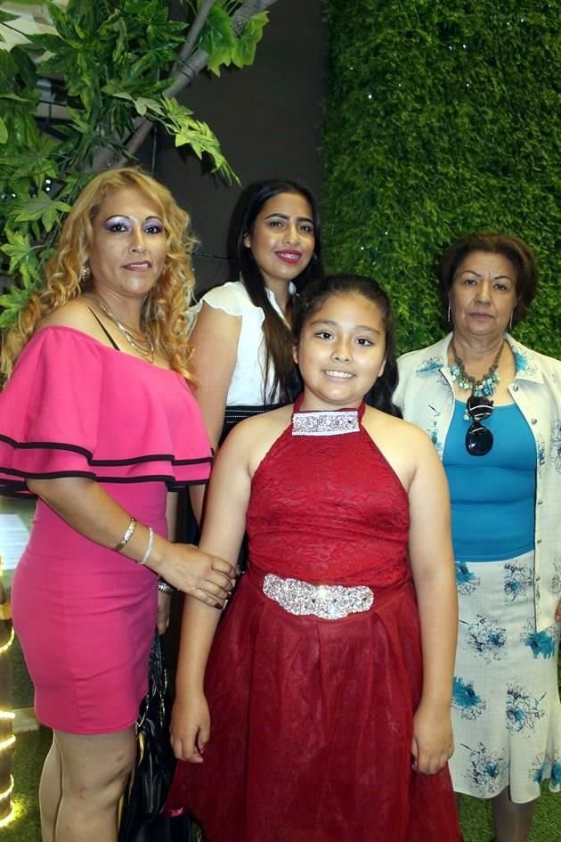 Ivonne Anel Rodríguez, Cristal Ivonne Rodríguez, Pilar Sánchez y Dulce Pilar Rodríguez
