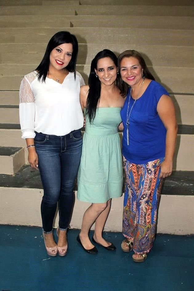 Lizeth Reyes Garza, Alejandra Garza y July Mejía