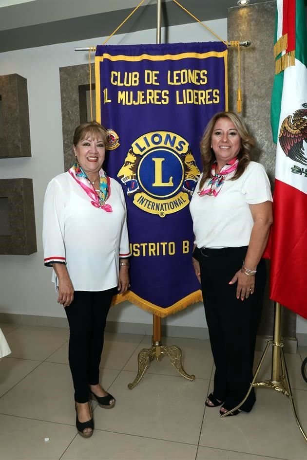 Rosario Molina de Flores y Alma Margarita Garza Obregón