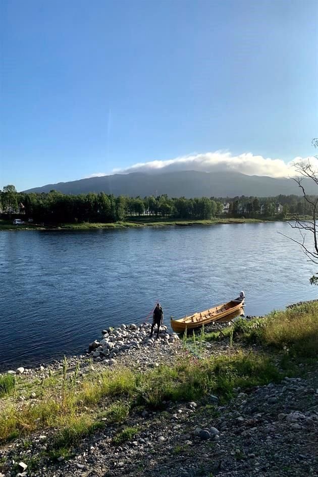 Diego Maldonado durante sus excursiones en Noruega
