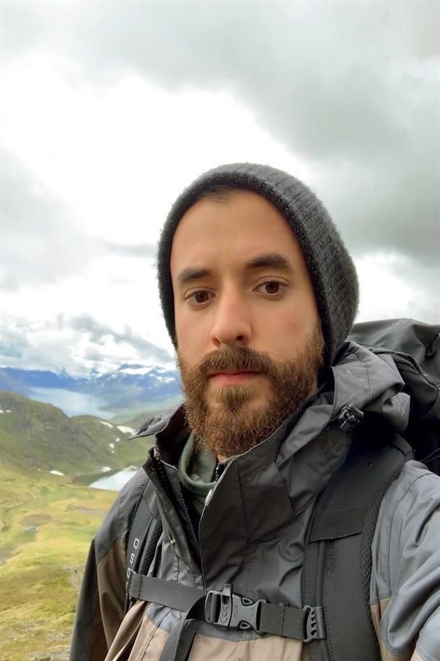 Diego Maldonado durante sus excursiones en Noruega