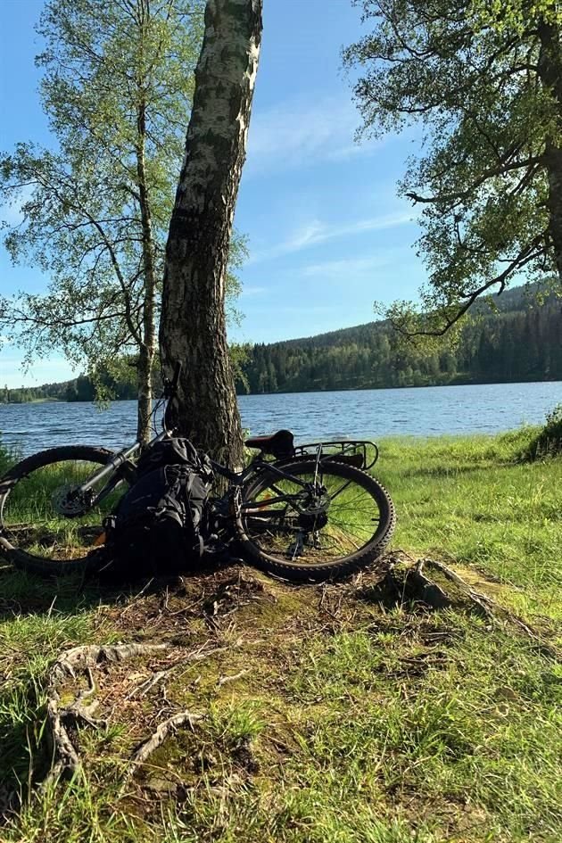 Diego Maldonado durante sus excursiones en Noruega