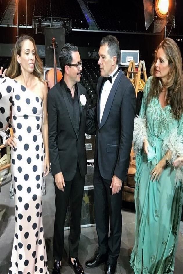 Roberta Lobeira, Manolo Caro, Antonio Banderas y Sandra García- Sanjuán