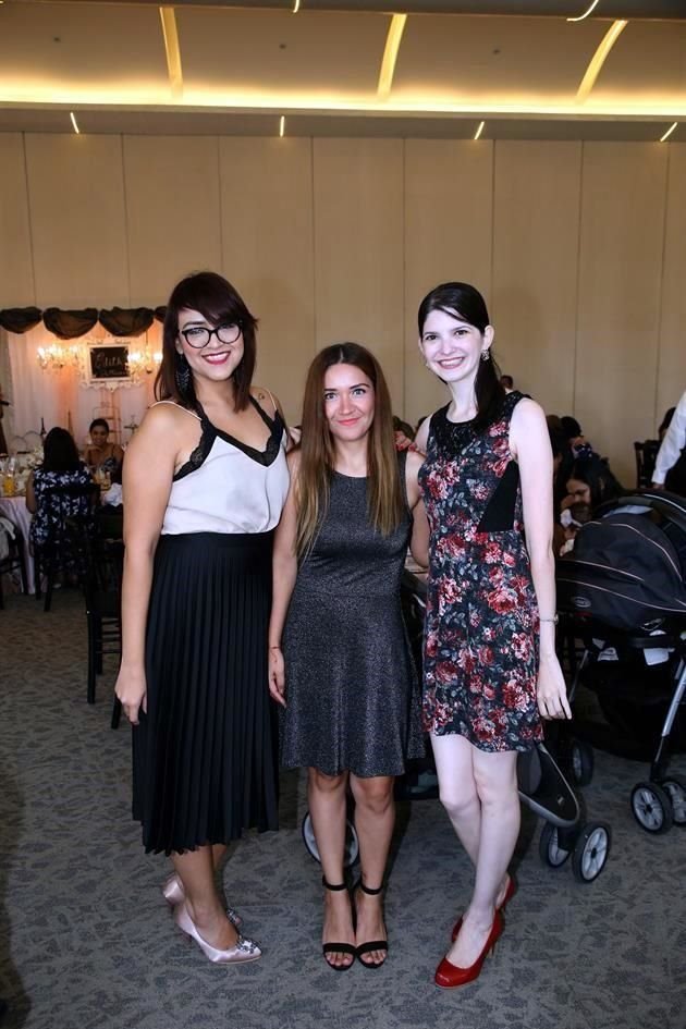 Rocío Ramírez, Laura Cárdenas y Yolanda Villarreal