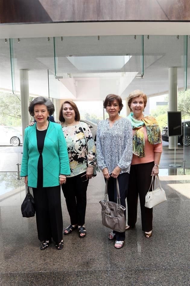 Maru de Betanzo, Margarita Llaguno, Margarita Ortiz de Enríquez y Ángela Garza Castillón