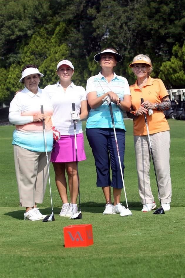 Elisa Fuentes, Elisa Martínez, Blanca González y María Prima Guerra