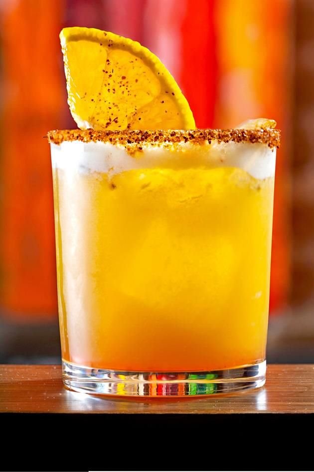 Mezcal passion fruit.