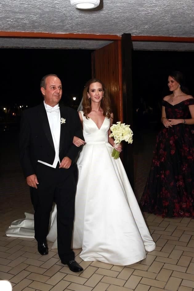 La novia con su papá, Adrián Martínez Guzmán