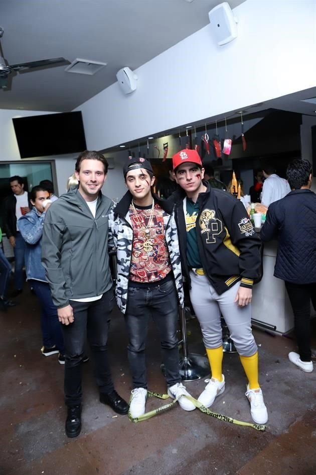 Mauricio Aguirre, Luis Benet y Daniel Palacios