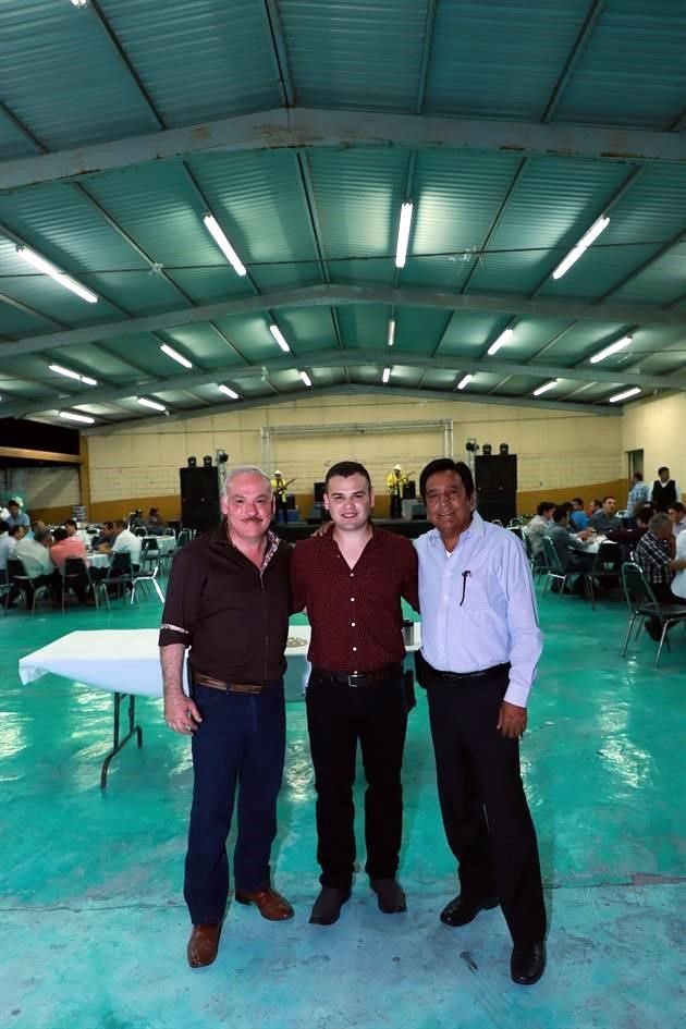 José Luis Morales Garza, Luis Arturo Morales Zambrano y Arturo Castro Sifuentes