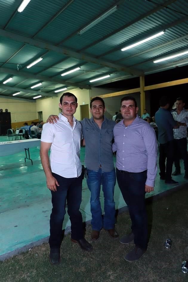 José Antonio Elizondo, Raymundo Ramos y Luis Eduardo Flores