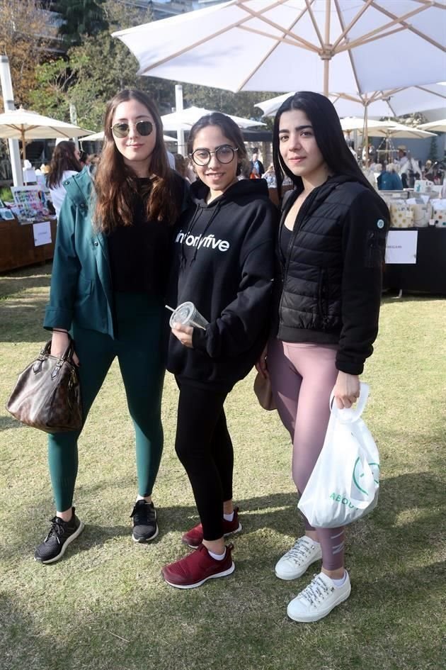 Enna Hernández, Daniela Rosales y Gera Montero