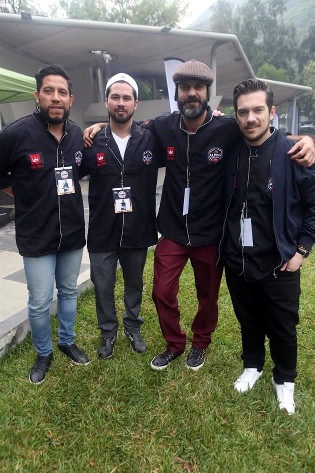 Daniel Cigarroa, Lalo Ayala, Diablo Esparza y Gustavo Fernández