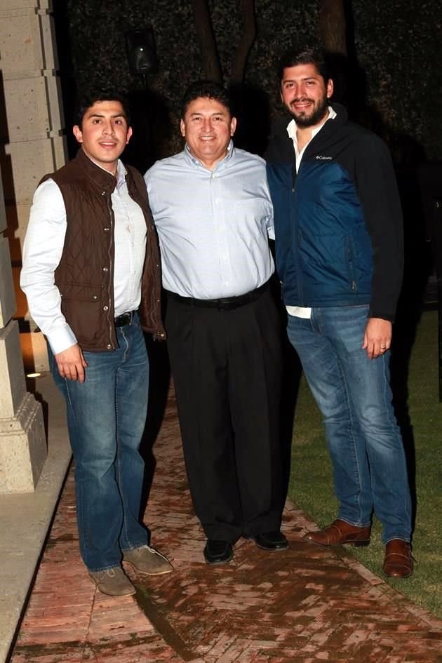 Rosendo González Cantú, Clodio González Zambrano y Clodio González Cantú