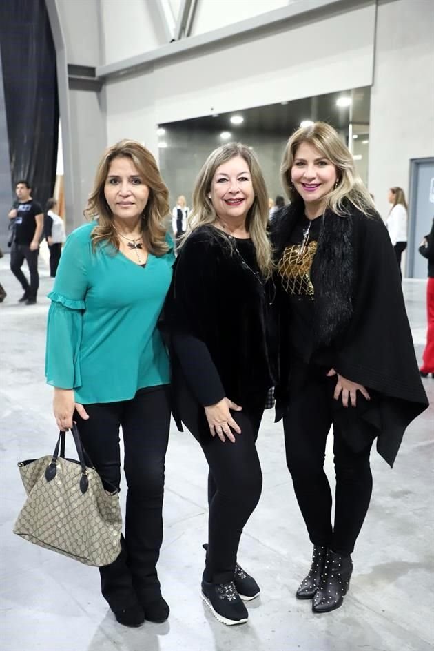 Carmen Milán, Rosa Idalia Treviño y Ceci Guerra de Guadiana