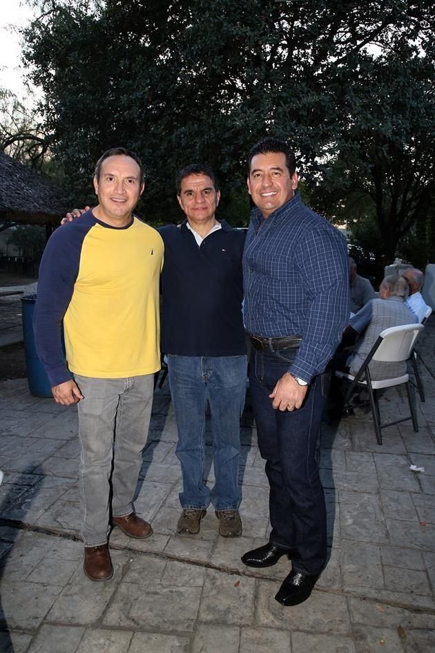 Alejandro González, Fabián Geniz y Eduardo García