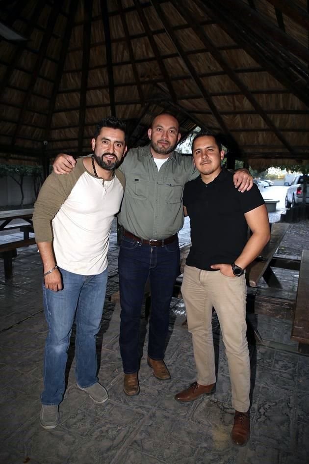 Alejandro Lugo, Edmundo Silva y Jesús Ramírez