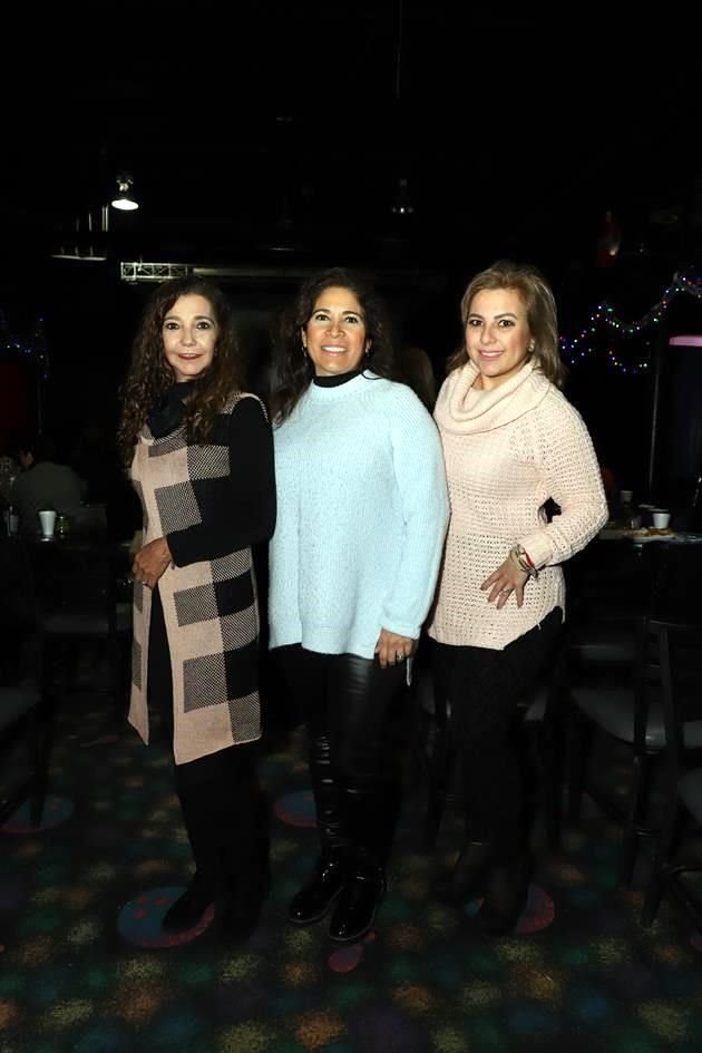 Greicy Salazar, Dorina Pérez y Nydia García