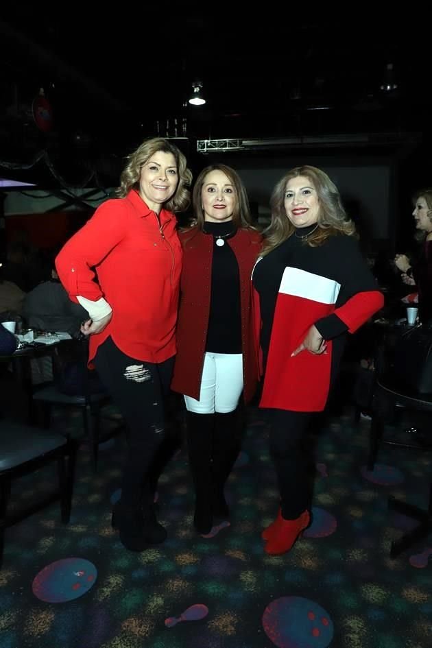 Juany Rodríguez, Haydeé Olivares y Rosy Posadas