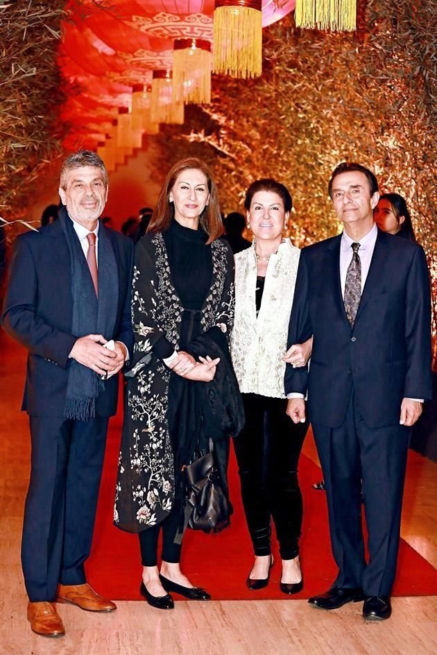 Santiago Roel, Lucía Santos de Roel, María Eugenia Ferrigno de Esper y Eduardo Esper