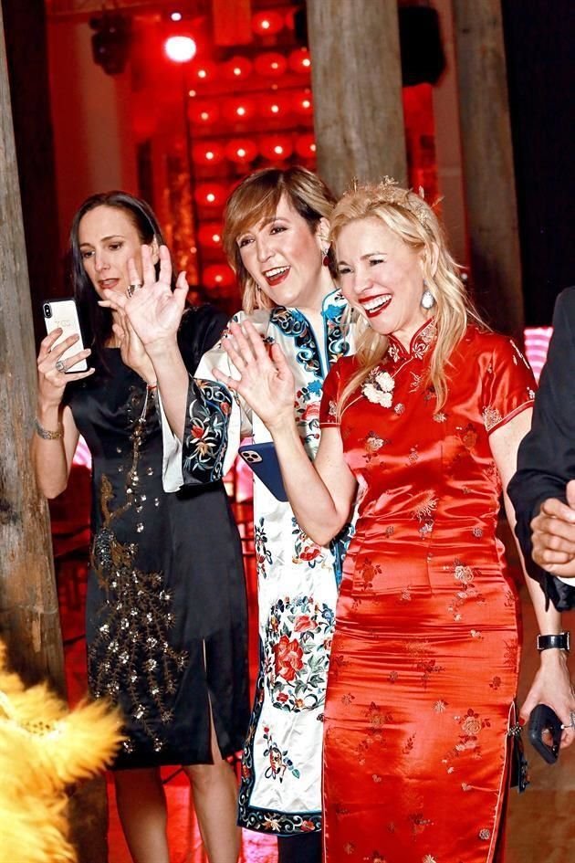 Yolanda Garza de González, Eugenia López y Laura González de Macedo