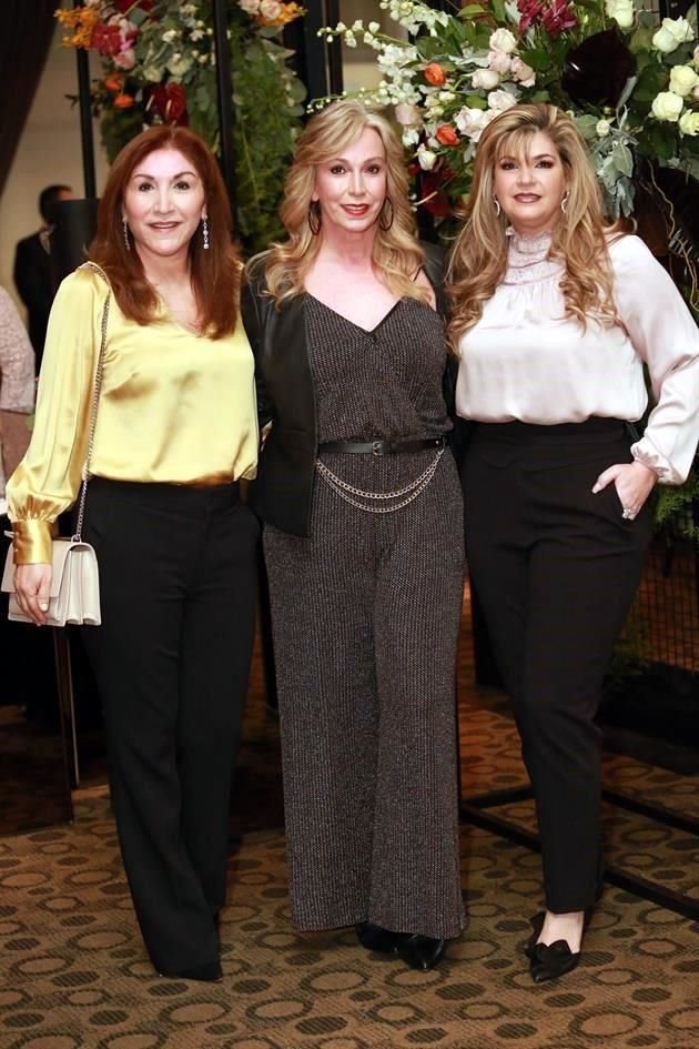 Valentina Espino Barros, Claudia Guerra de Camarillo y Rosy Garza de Serna