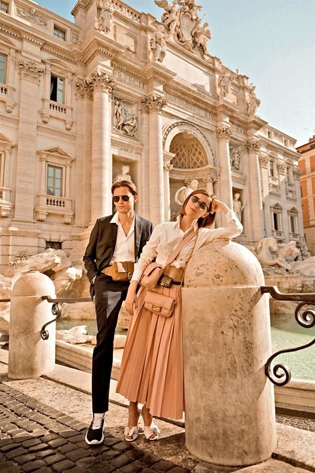 Las bellas calles de Roma fueron el marco perfecto.