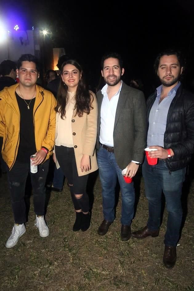Raul Gómez, María Fernanda Treviño, Ernesto Jara y Porfirio Domecq
