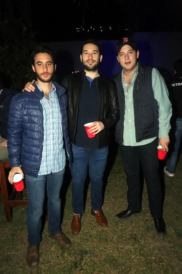 Eduardo Domínguez, Juan Pablo García y Eugenio Iglesias