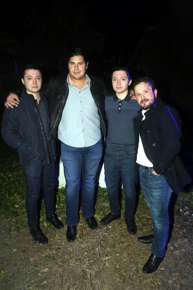 Dago González, Agustín Lobo, Arturo González y Carlos Lozano