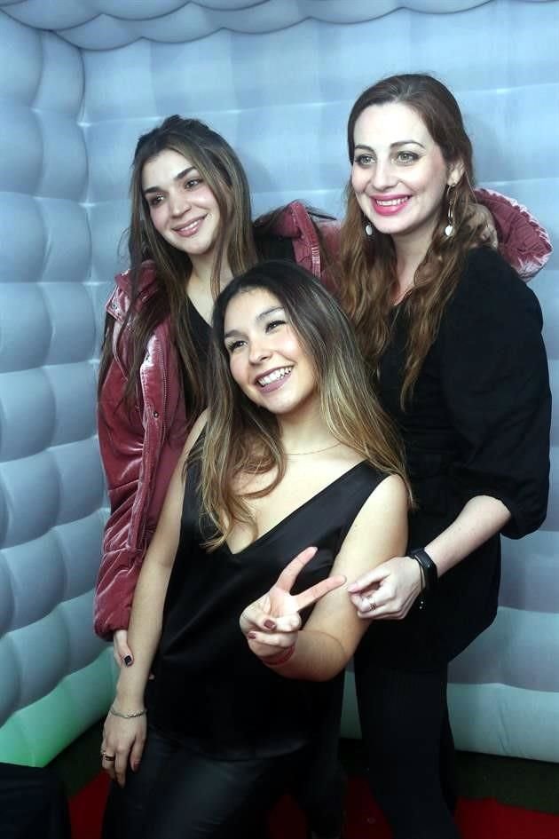 Sofía Cantú, Daniela Fernández y Andrea Durán