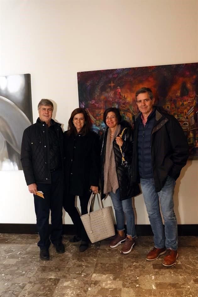 Eugenio Garza, Carolina Garza de Garza, Cecilia Bortoni y Carlos Von Bertrab