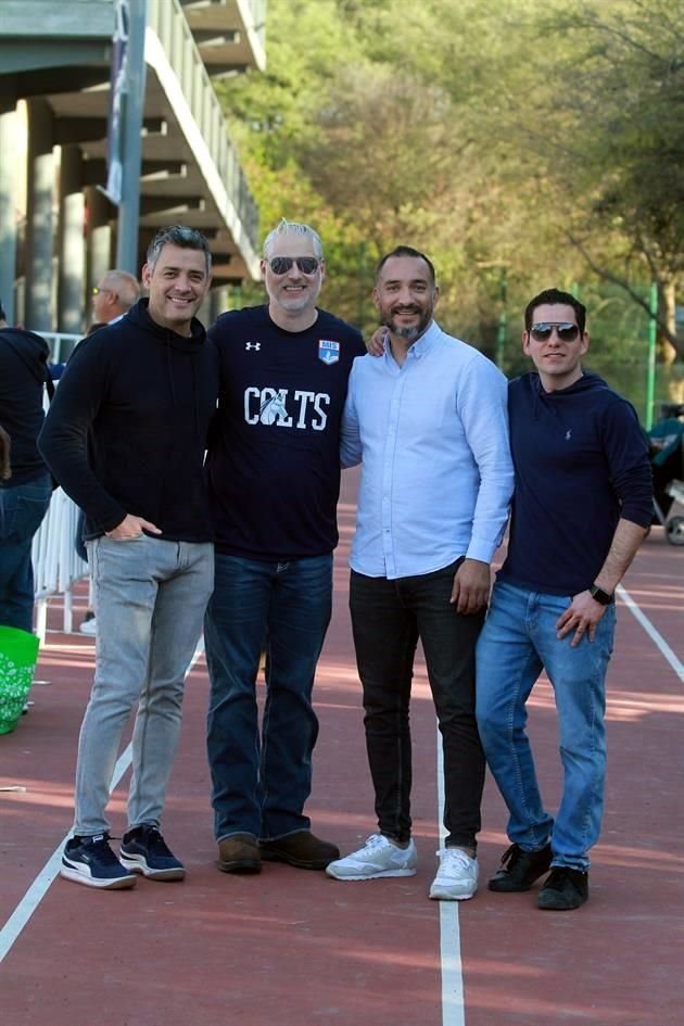 Higinio Rodríguez, Víctor González, Alejandro Villagómez y David Elizondo