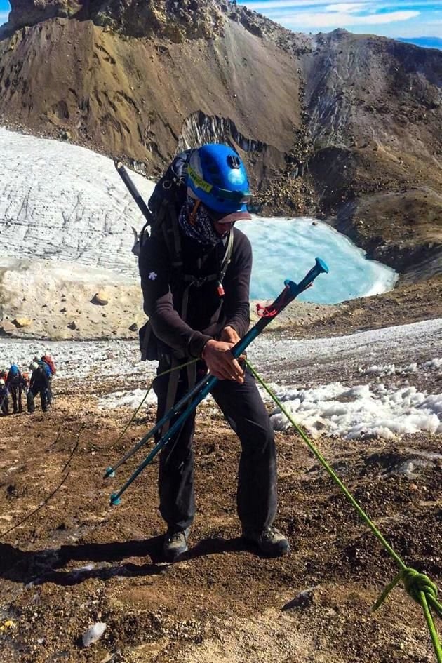 Durante su ascenso al Iztaccíhatl