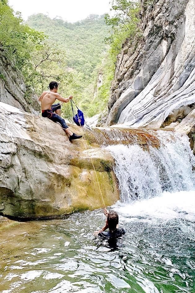 Como parte de los festejos de su cumpleaños, Caty realizó el recorrido en Matacanes.