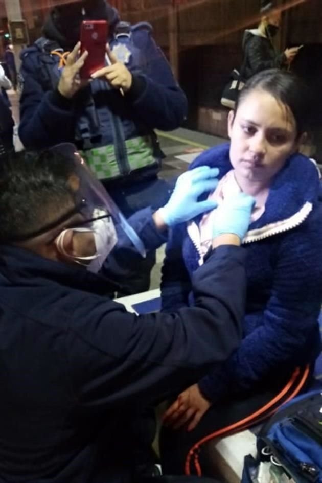 La mujer fue atendida en el lugar.