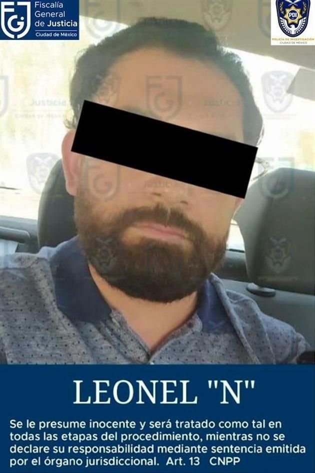 Por el delito de violación contra Kimberly, fue detenido Leonel N. en Av. Río Mixcoac y llevado al Reclusorio Oriente; el atentado contra la mujer aún es investigado por la FGJ.