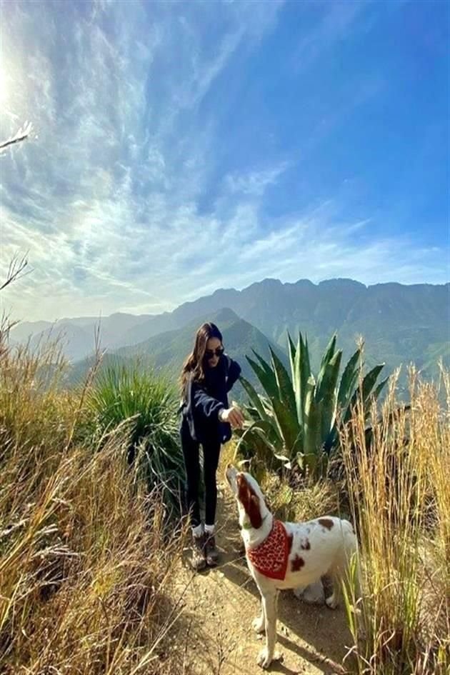 Ale Barriga, en el Cerro El Mirador