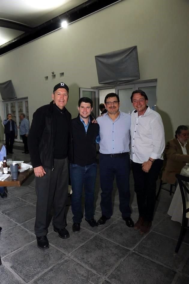 Julián Treviño, Patricio Lamothe, Alfonso Ochoa y Gerardo Garza