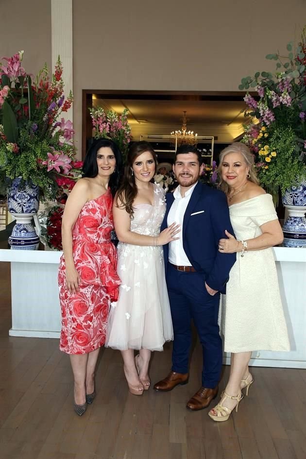 Sandra Vargas Bravo, Daniela Espinoza Vargas, Hugo Lazcano Cantú y Mirna Cantú de Lazcano