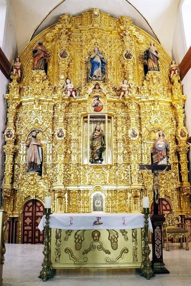 El retablo de la Parroquia San José, en Sabinas Hidalgo, se habría construido durante la segunda mitad del siglo 18.