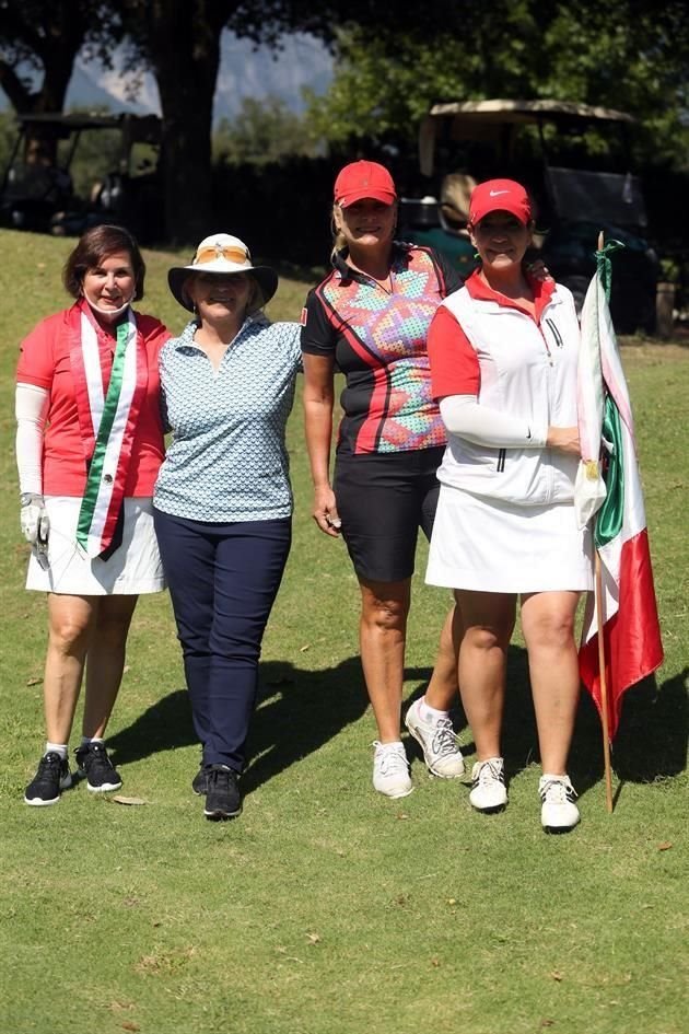 Marilú Martínez de Vidaurri, Teresa Dávila de Salcedo, Patricia Berriozabal de Legarreta y Rocío Ojeda de Escoto