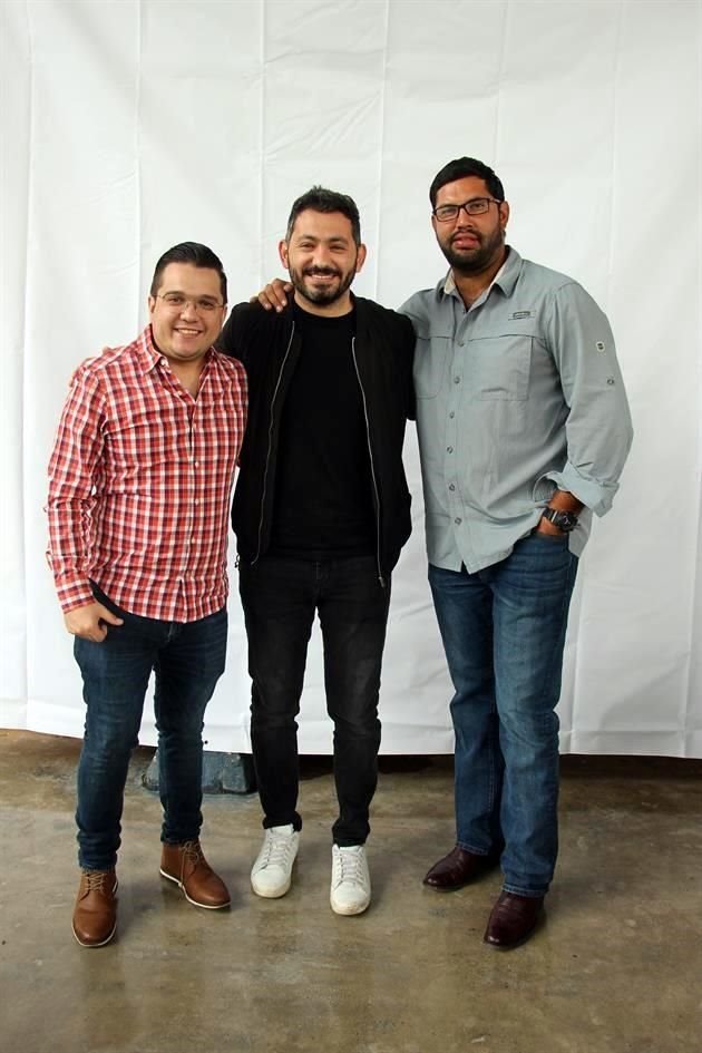 Carlos Novelo, Aldo Franco y José Navarrete