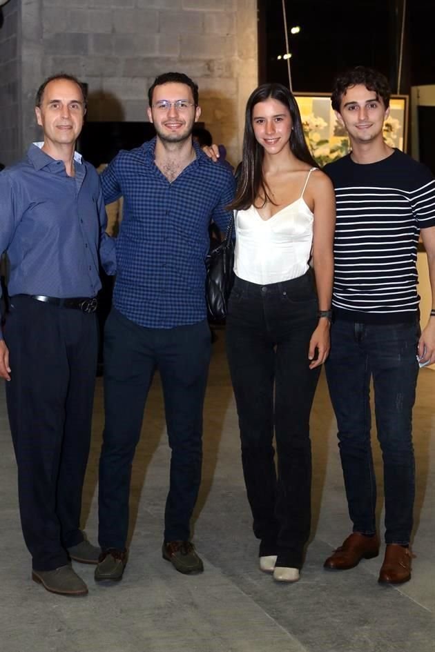 Javier Barreda, Andrés Barreda, Jéssica Barreda y Andrés del Cid